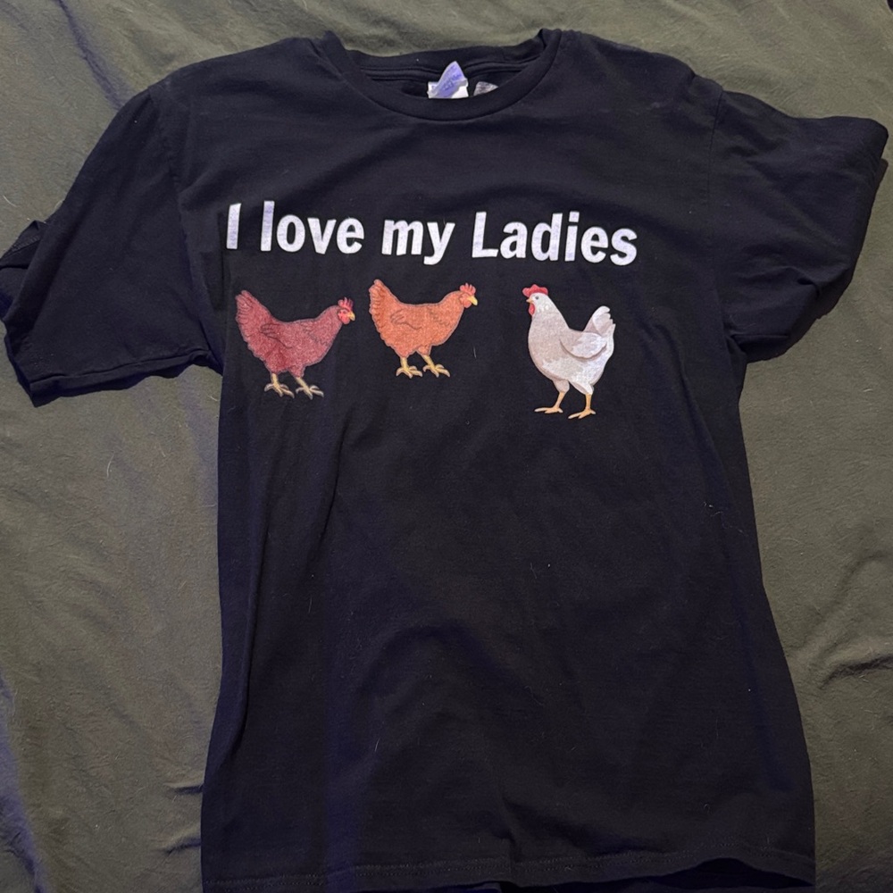 Port and Company Black 'I Love My Ladies' Tee